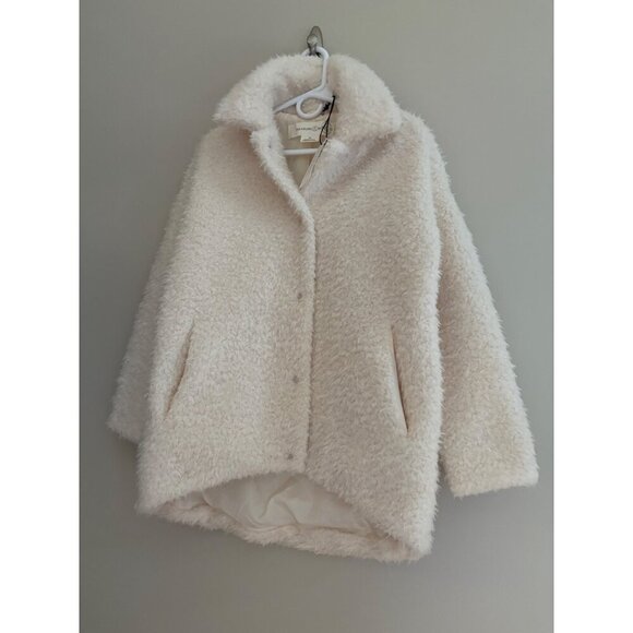 Treasure & Bond NWT Teddy Fleece Jacket Ivory Size XS Shearling Fuzzy Faux Fur - Picture 5 of 13